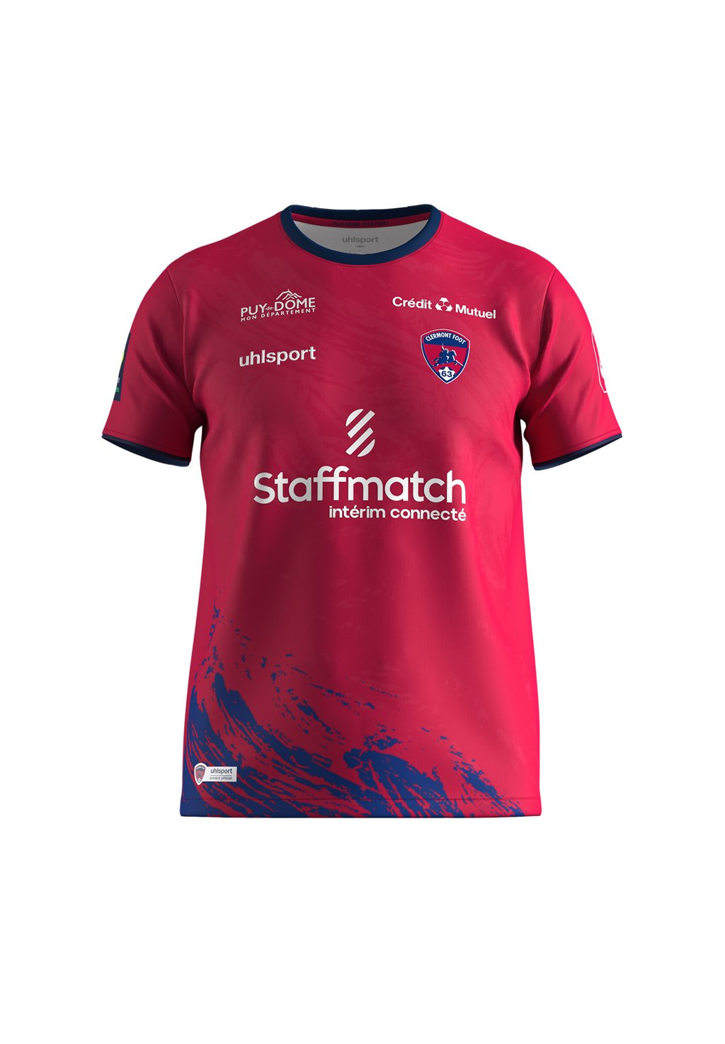 

Спортивная футболка UHLSPORT CLERMONT FOOT HOME 23/24 - Print T-shirt, красный
