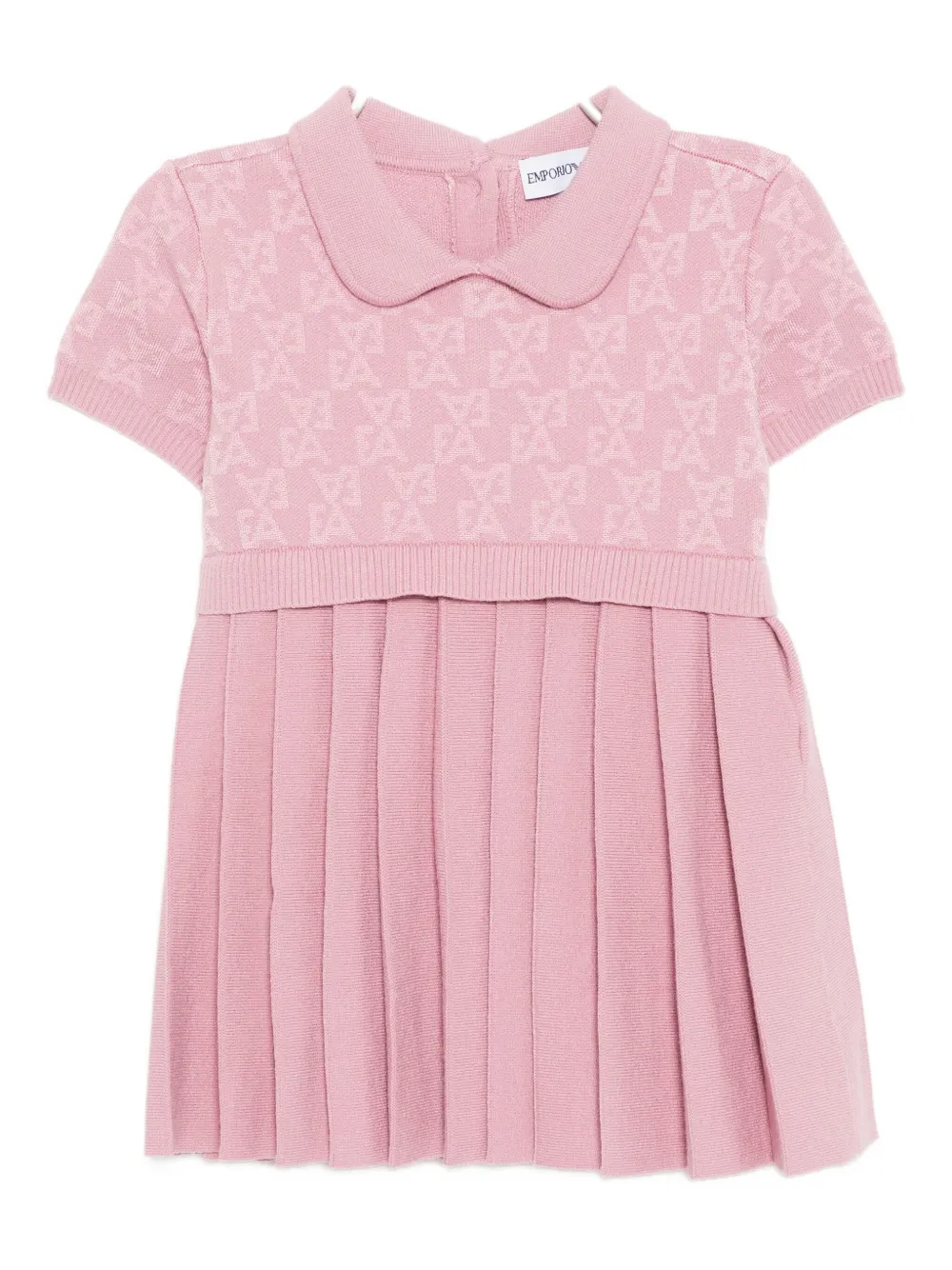 

Платье с монограммой Emporio Armani Kids, розовый