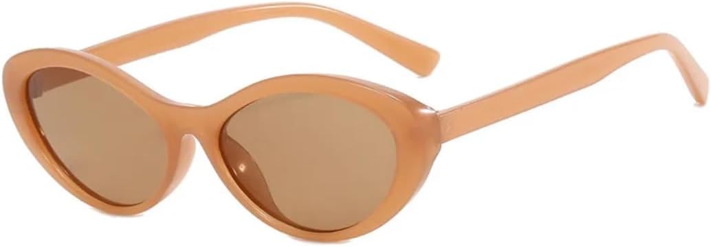 

Солнцезащитные очки с защитой от УФ-излучения UV400 | Овальные линзы «кошачий глаз» с леопардовым принтом, разноцветные | для женщин и мужчин, для занятий спортом на открытом воздухе и вождения DSVIGF, Brown-brown