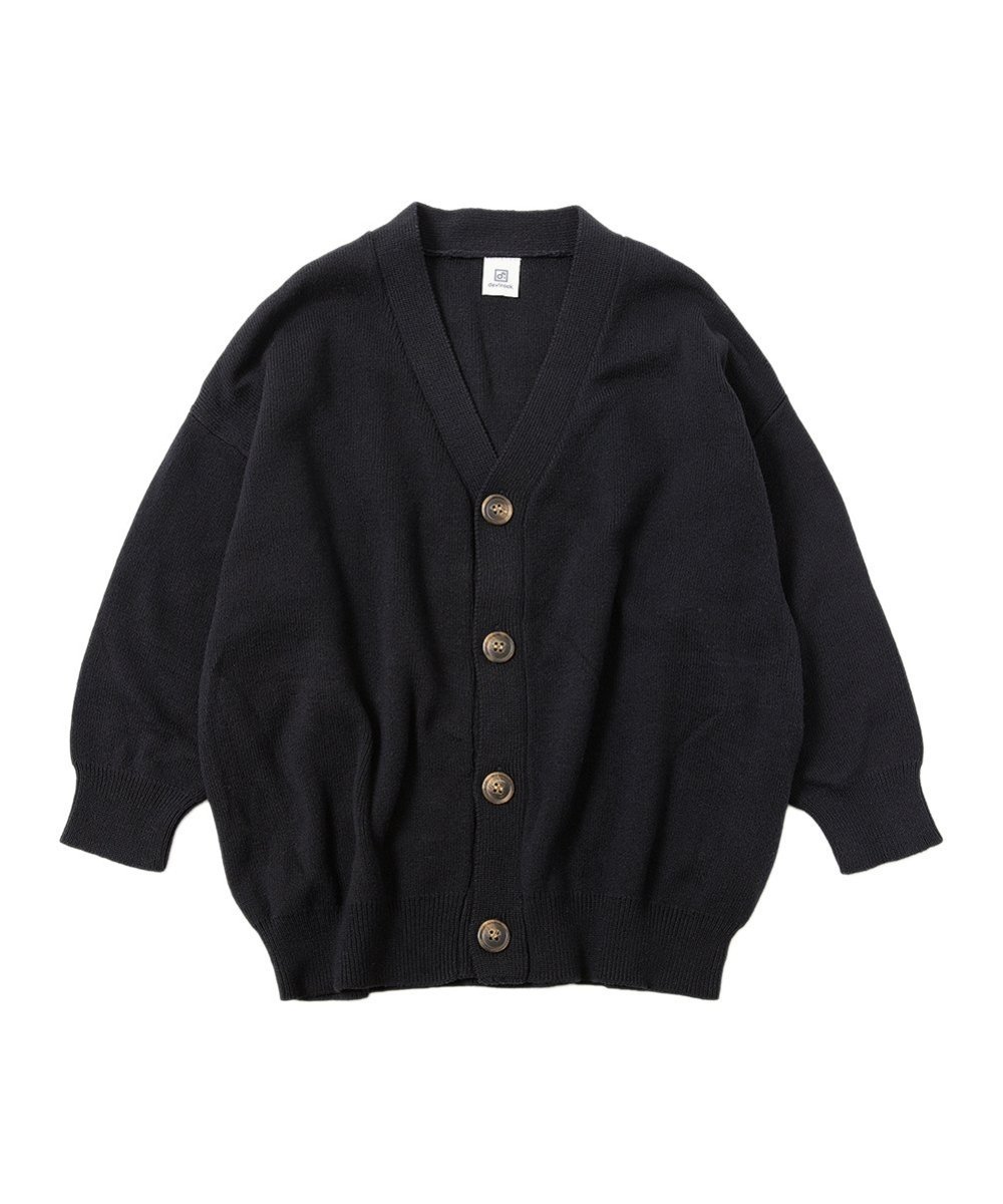100% хлопок, моющийся, свободный кардиган из хлопка, модель 2025AW Devirock, beige — фото 2
