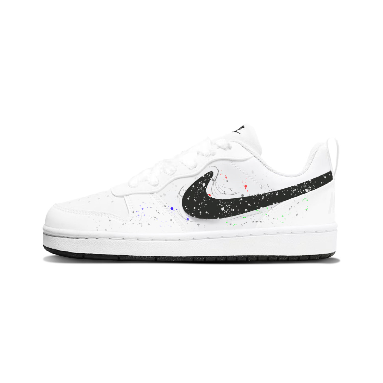 

Nike Court Borough Low top Kids' Skateboarding Shoes Black Red White Unisex