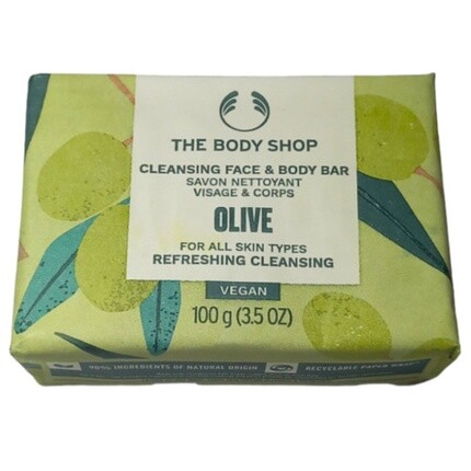 

Body Shop Cleansing Face Bar 100 г Оливковое освежающее мыло для кожи The Body Shop