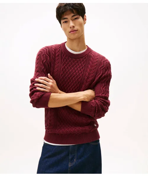 

Свитер Slim fit Tommy Jeans, красный