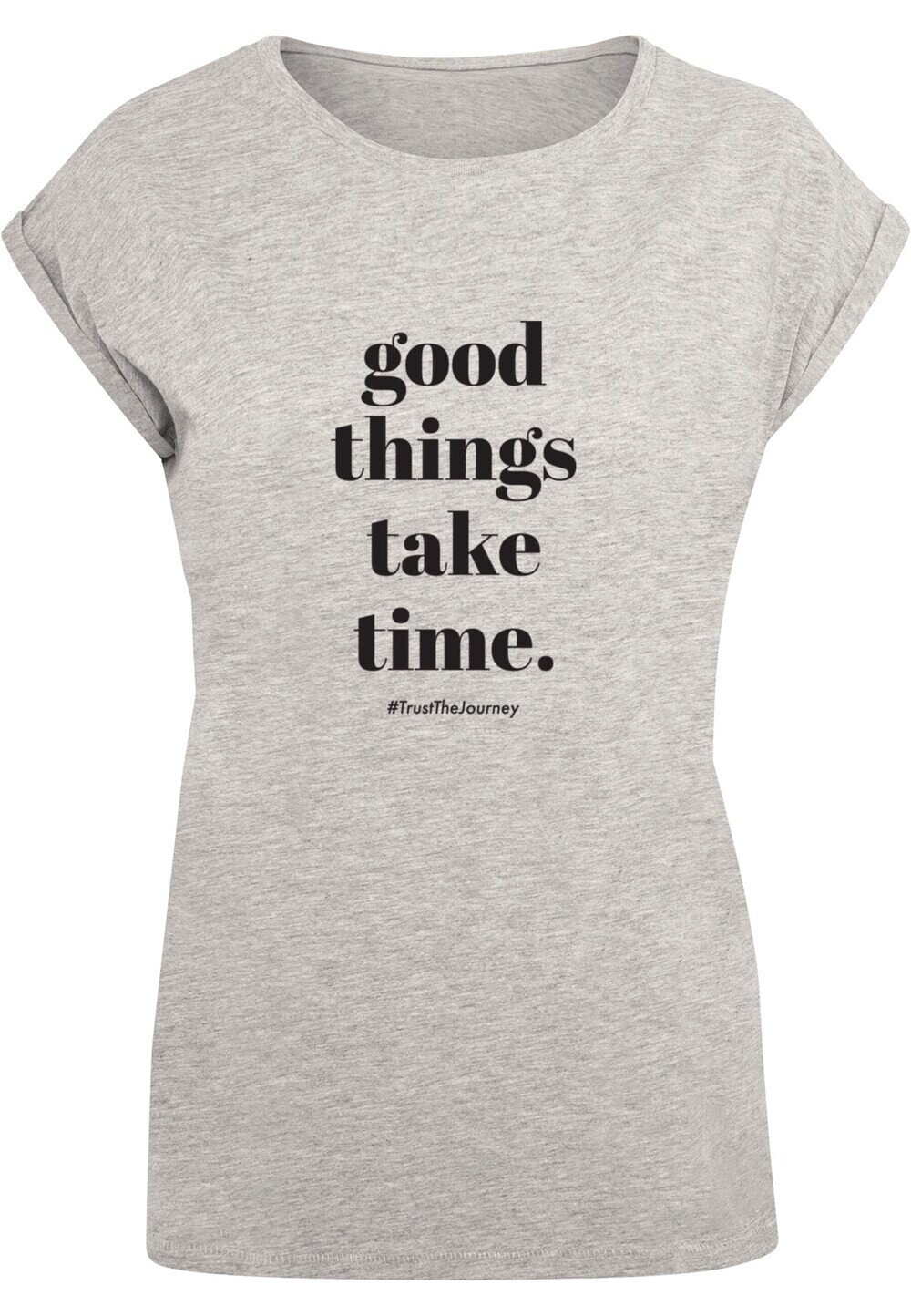 

Рубашка Merchcode Good Things Take Time, пестрый серый