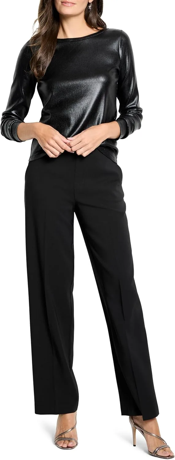 

NIC+ZOE Женская футболка с лодочкой и рубчиком