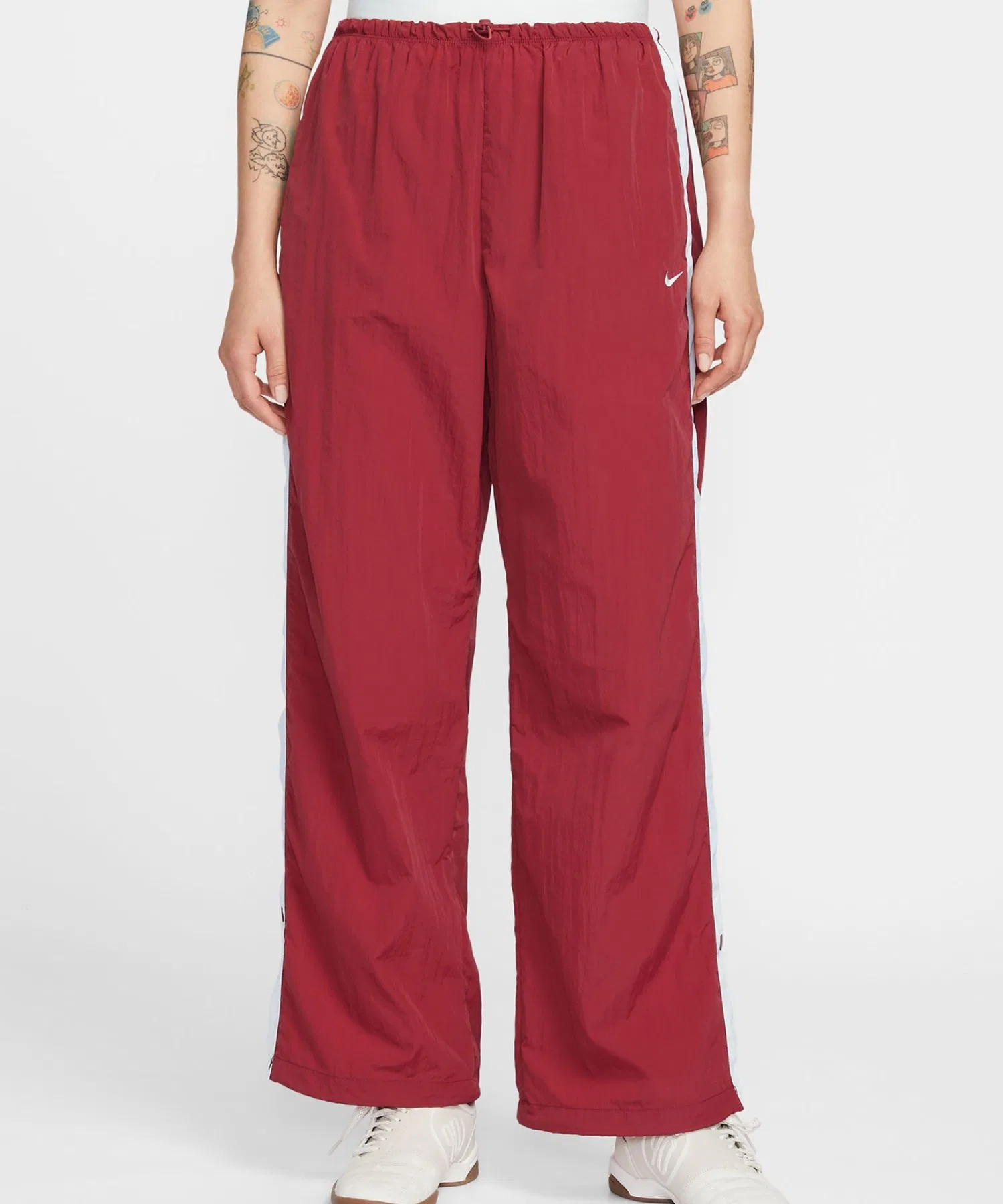 Женские брюки Nike Parachute HR из нейлона красные — фото 2