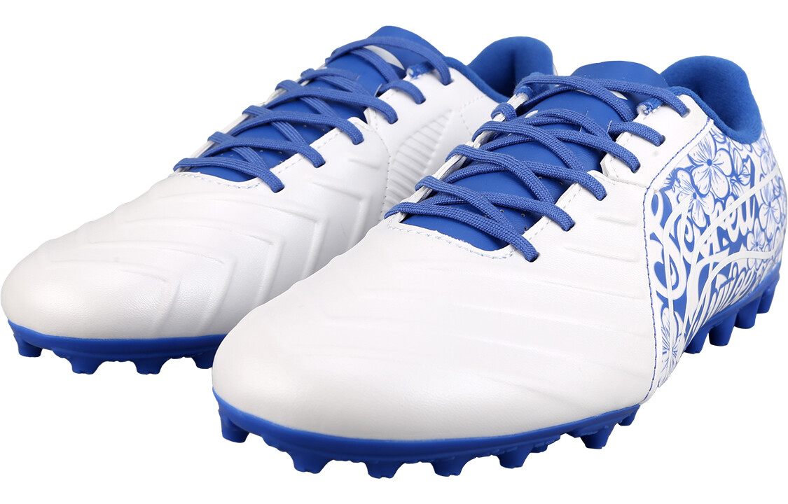 Детские футбольные бутсы Kids Low-top Blue And White Porcelain Lining Young, белый — фото 3