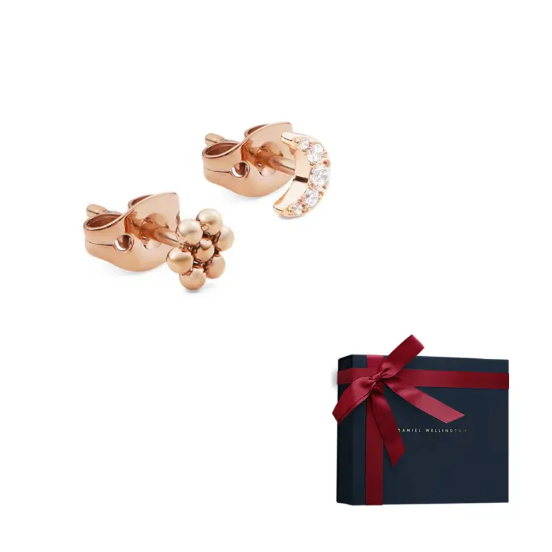 

Daniel Wellington Alloy Stud Earrings Unisex DW/DanielWellington, розовый золотой