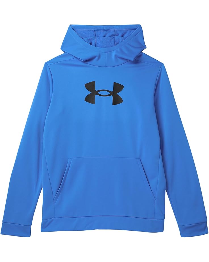 

Худи Under Armour Kids Armour Fleece Big Logo Hoodie, цвет Blue Atlantis/Black