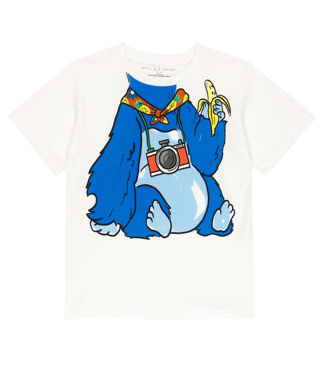 

Футболка из хлопкового джерси с принтом Stella McCartney Kids, белый