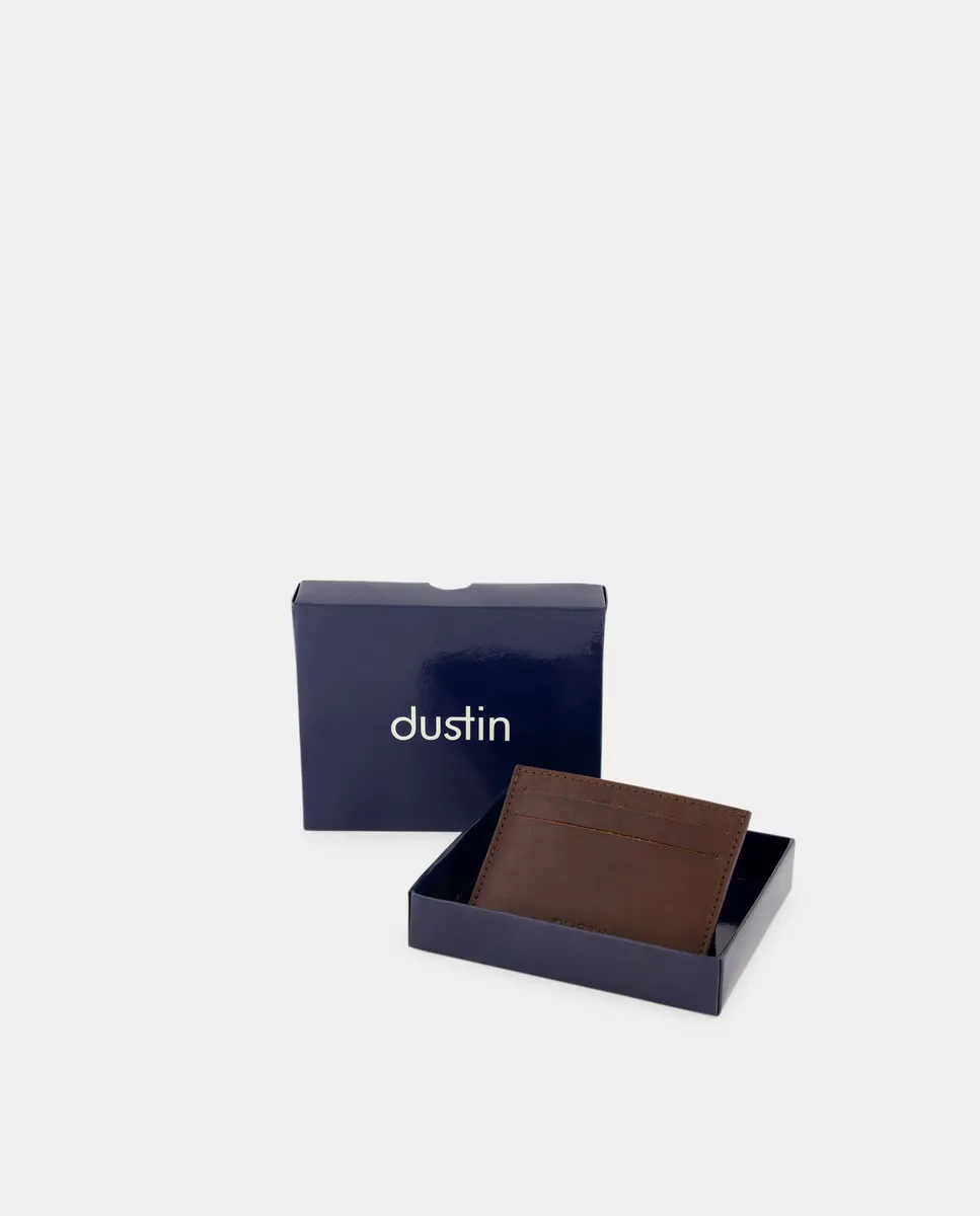 

Кожаный держатель для карт Dustin, коричневый