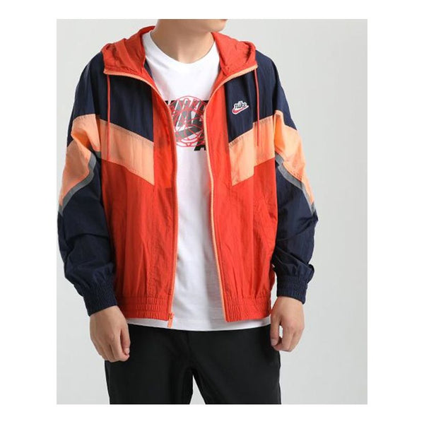 

Куртка Nike Sportswear Windrunner+ hooded Windproof Reflective Jacket Orange, оранжевый