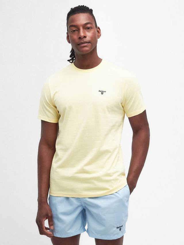 

Футболка с логотипом essential sports Barbour, цвет Heritage Lemon