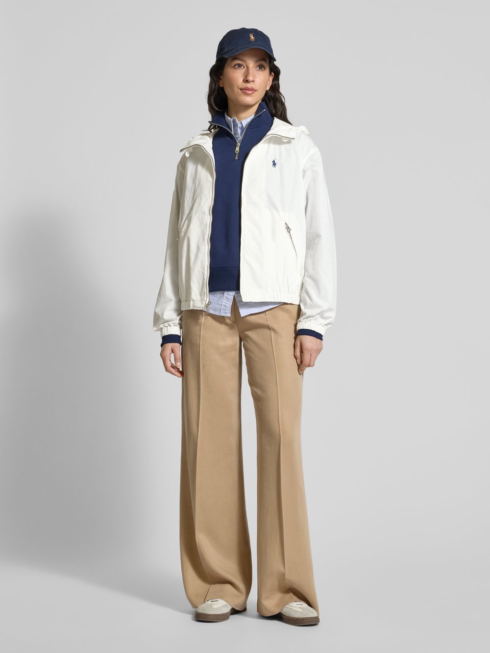 

Куртка с вышитым логотипом Polo Ralph Lauren, кремовый