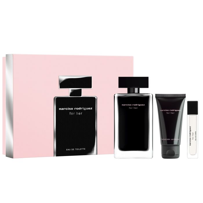 

Женская туалетная вода For Her EDT Estuche Narciso Rodriguez, EDT 100 ml + Body Lotion 50 ml + Mini