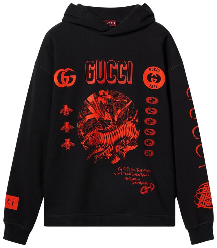

Худи Gucci Symbols Hoodie 'Black', черный