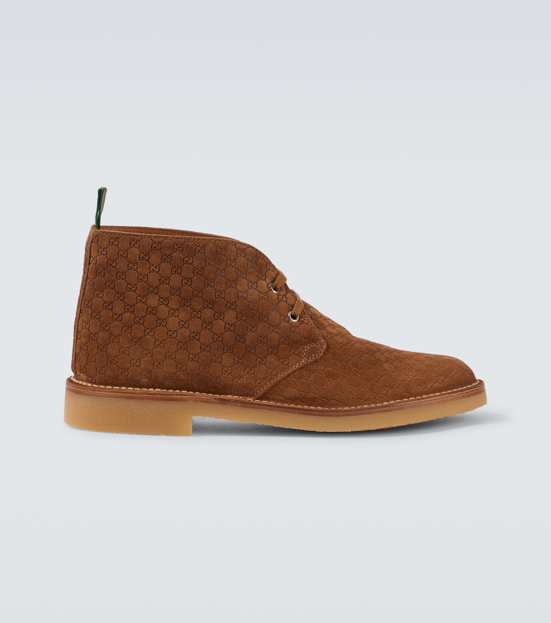

GG замшевые ботинки по щиколотку Gucci, Nocciola/Grg