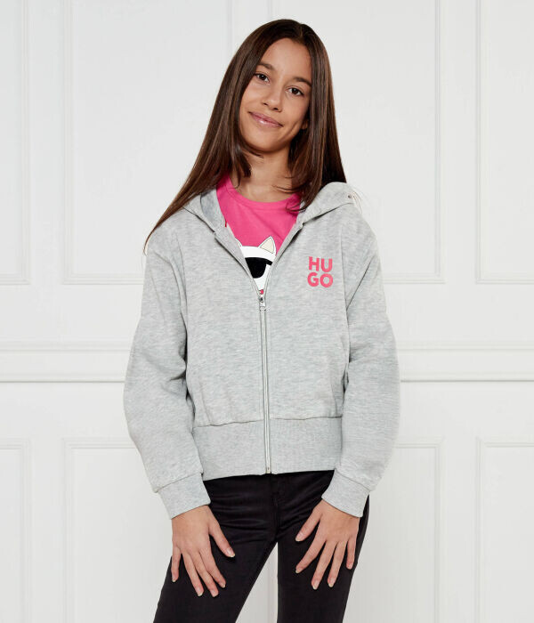 

Толстовка Hugo Kids Regular Fit, серый