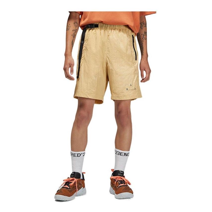 

Шорты Air Jordan Solid Color Logo Woven Casual Shorts Yellow DQ7876-252