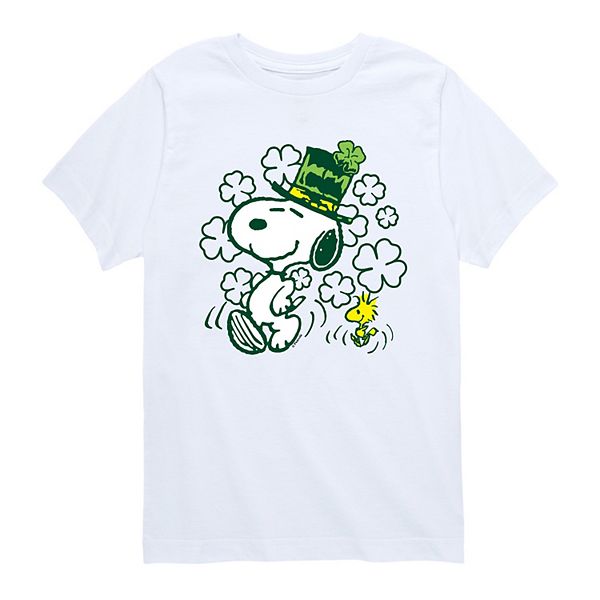 

Футболка с принтом Peanuts Snoopy & Woodstock St Paddy для мальчиков 8-20 Licensed Character, White