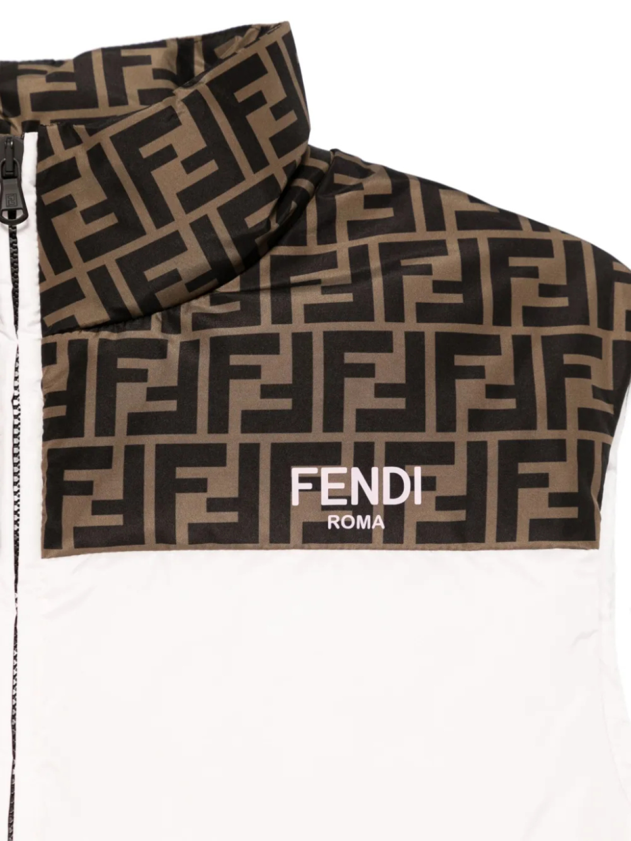 Дутый жилет Fendi Kids, розовый — фото 3