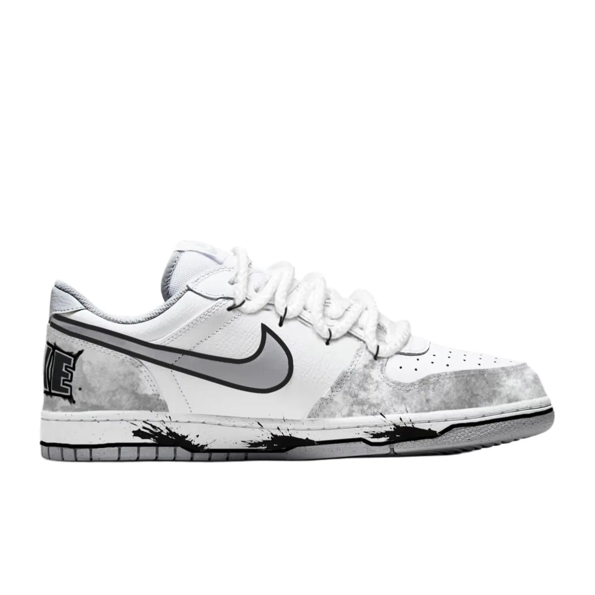 Кроссовки скейтерские Nike Big Low белые — фото 3