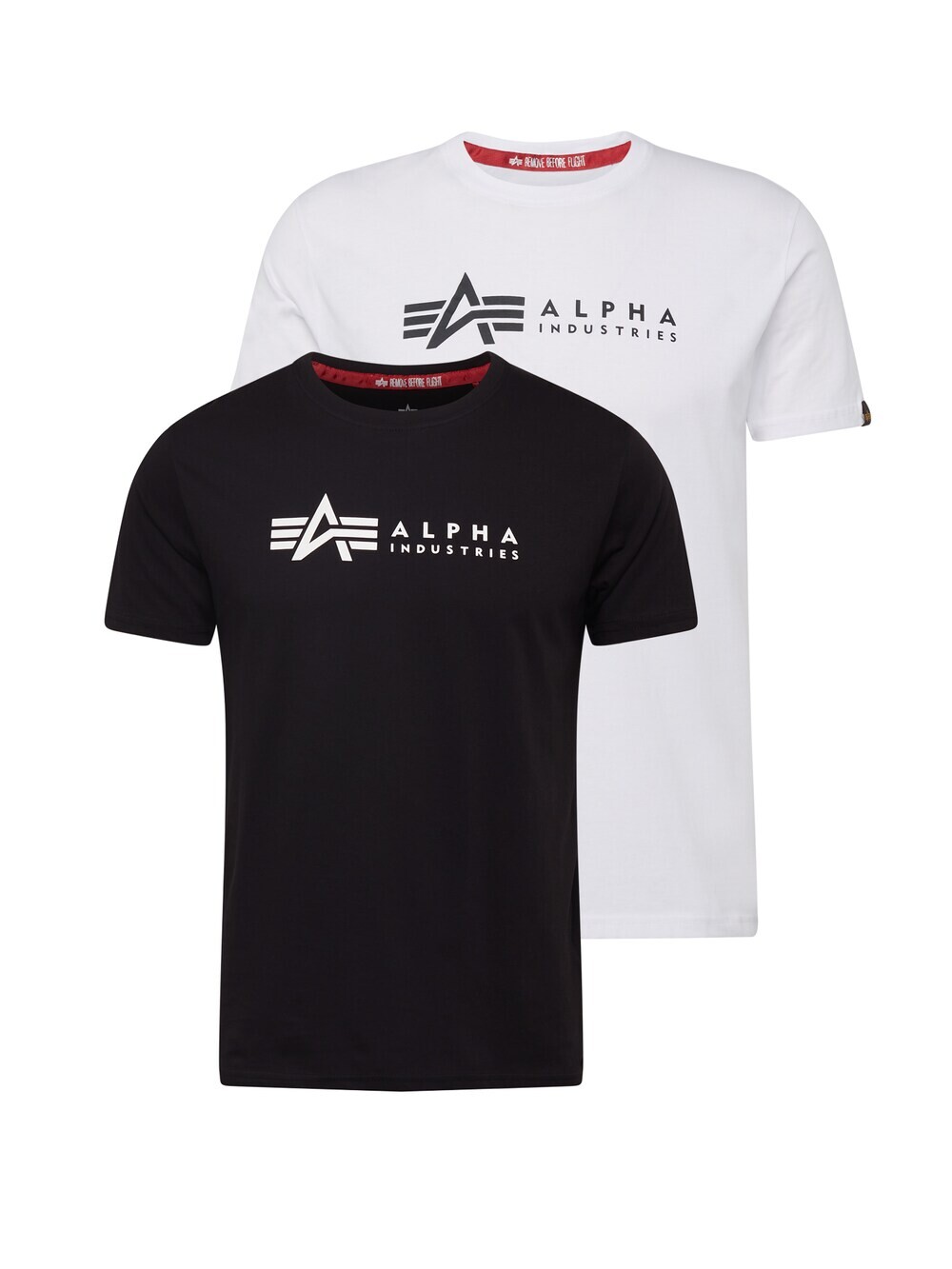 

Футболка Alpha Industries, черно-белый