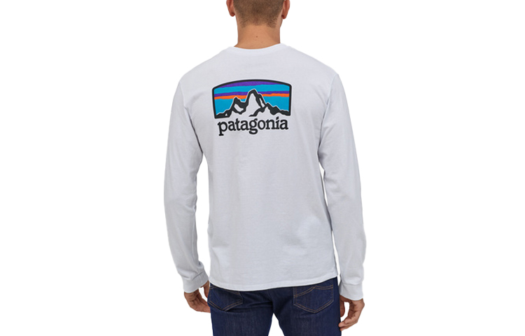 Мужская футболка Responsibili Tee Patagonia, белый/whi — фото 4