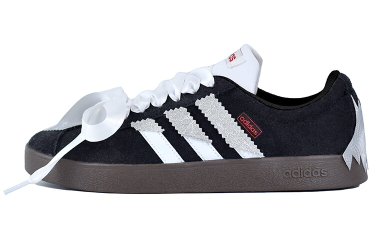 

Кроссовки adidas neo Vl Court Skateboarding Shoes Unisex Low-top Black/White/Silver, черный