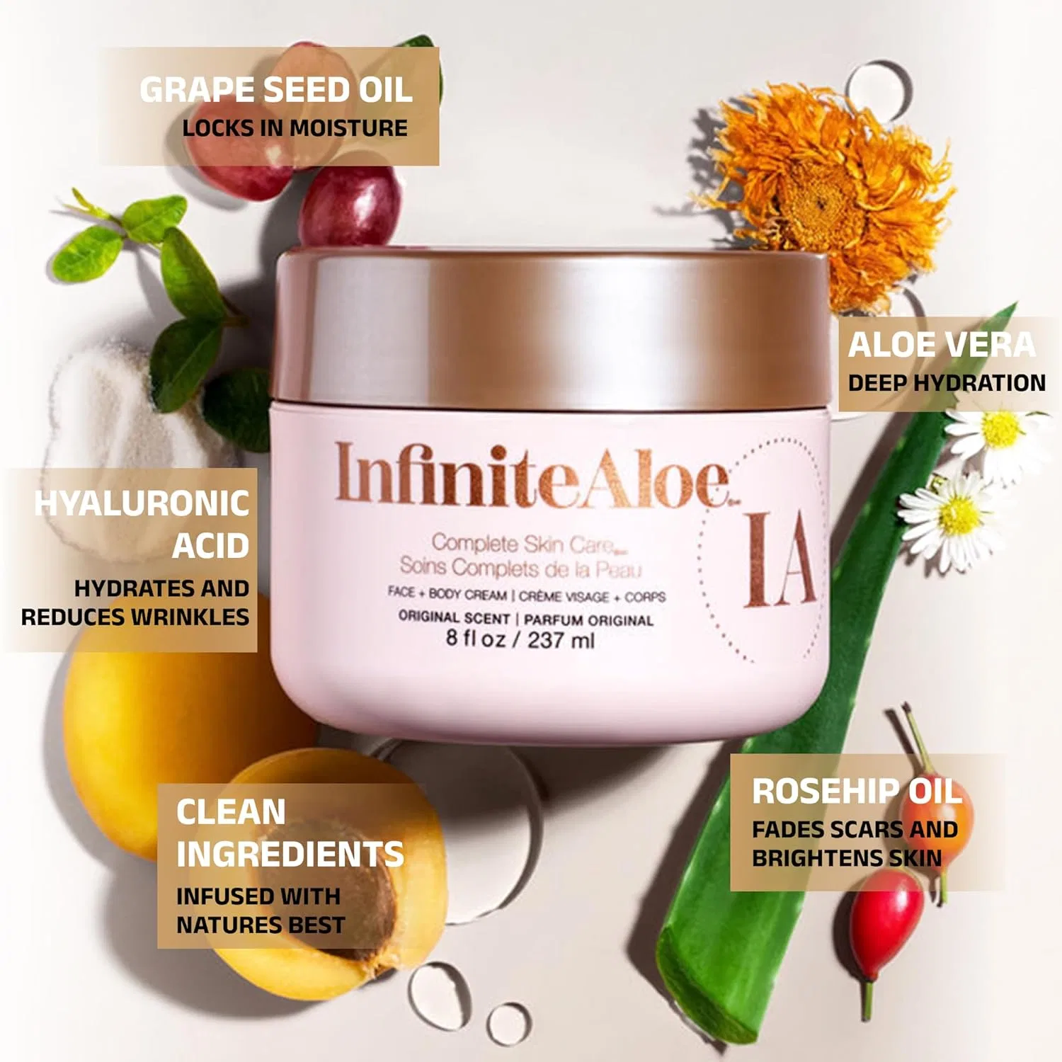 Крем для ухода за кожей Infinite Aloe Original Scent 236 мл Infinitealoe — фото 2