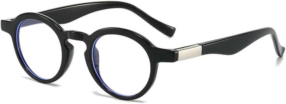 

Маленькие круглые двухцветные солнцезащитные очки для женщин в стиле ретро, ​​прозрачные, с защитой от УФ-излучения UV400, для мужчин в стиле панк LANGSER, Black Clear