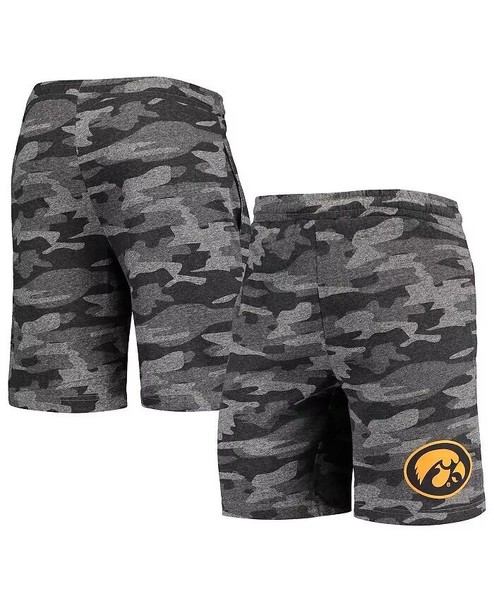 

Мужские шорты Iowa Hawkeyes Camo Backup Terry Jam Lounge цвета уголь и серого цвета Concepts Sport