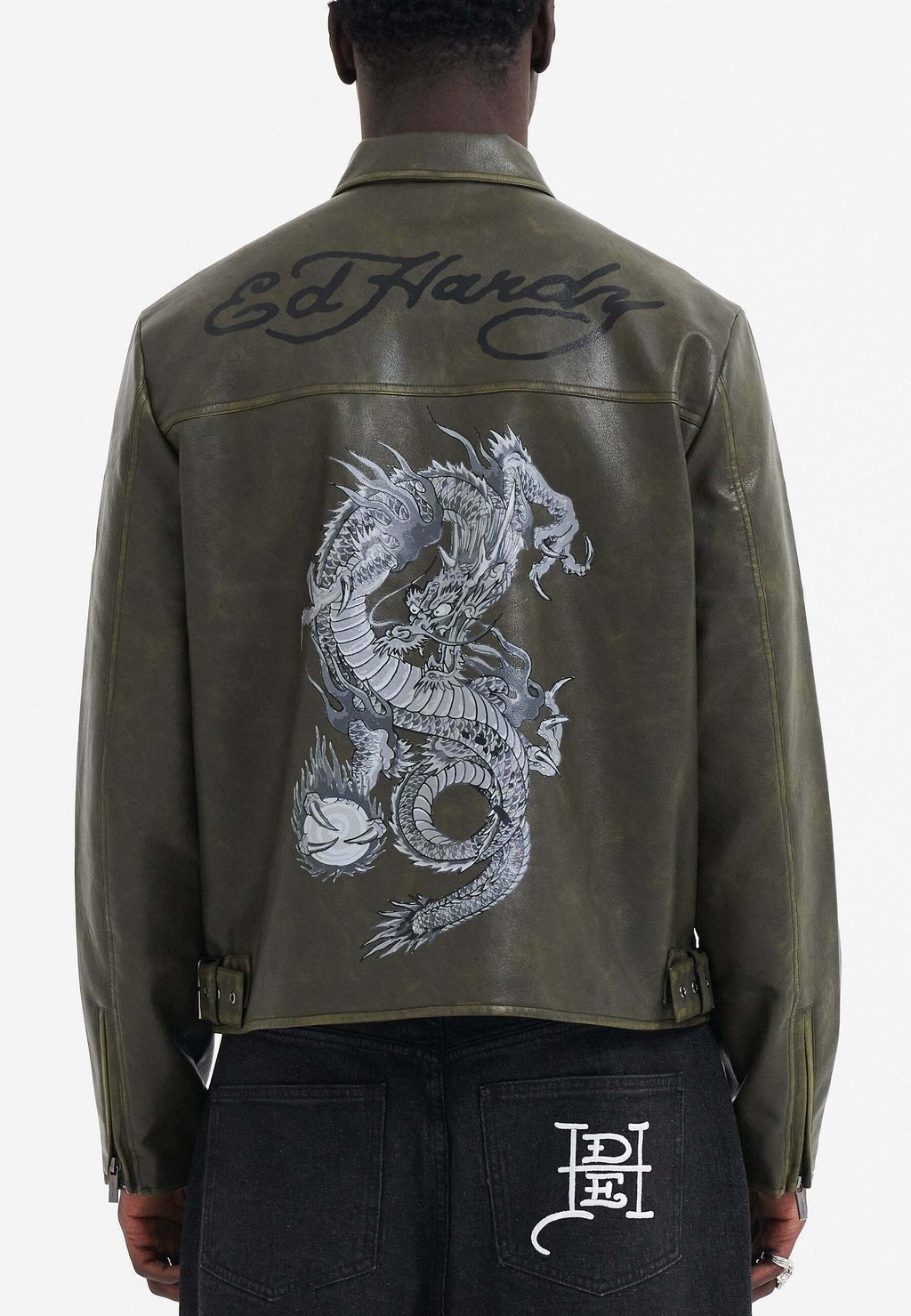 

Куртка из искусственной кожи Ed Hardy, зеленый