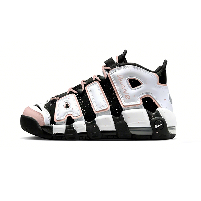 

Nike Air More Uptempo Pink Iris Seeks Wind Cushioning Mid top детские баскетбольные кроссовки черно-розовые для подростков