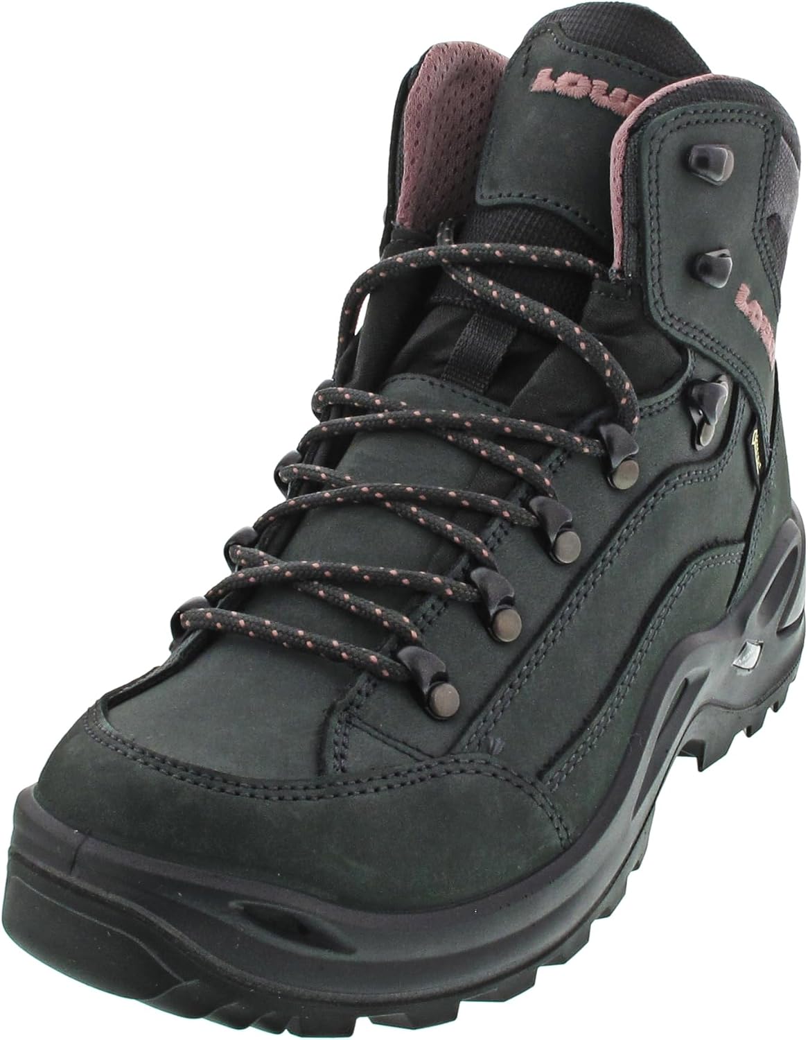Мужские походные ботинки Lowa Renegade GTX Mid, розовый/серый/темно-серый — фото 4