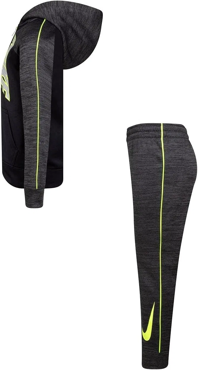 Детский спортивный костюм Nike Therma Pop, черный хизер — фото 3