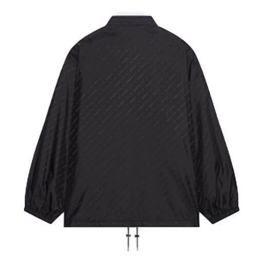 

Куртка allover logo rain jacket 'black' Balenciaga, черный