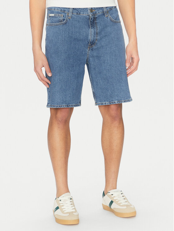 

Джинсовые шорты обычного кроя M4YD37 D5M54 Guess Jeans, синий