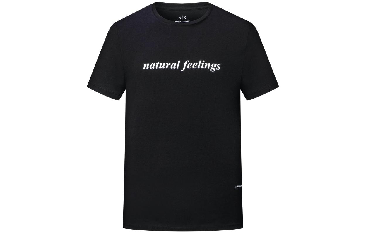 

ARMANI EXCHANGE Футболка AE мужская черная, Черный, ARMANI EXCHANGE Футболка AE мужская черная
