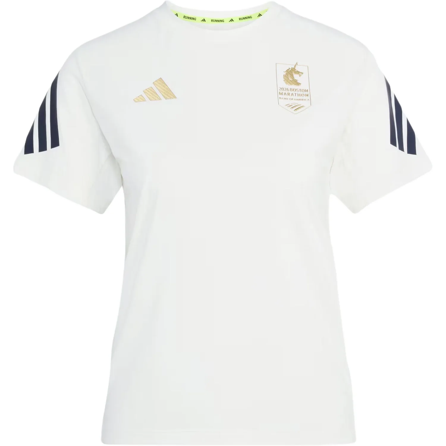 Футболка для бега Marathon женская Adidas, Jade White/Black