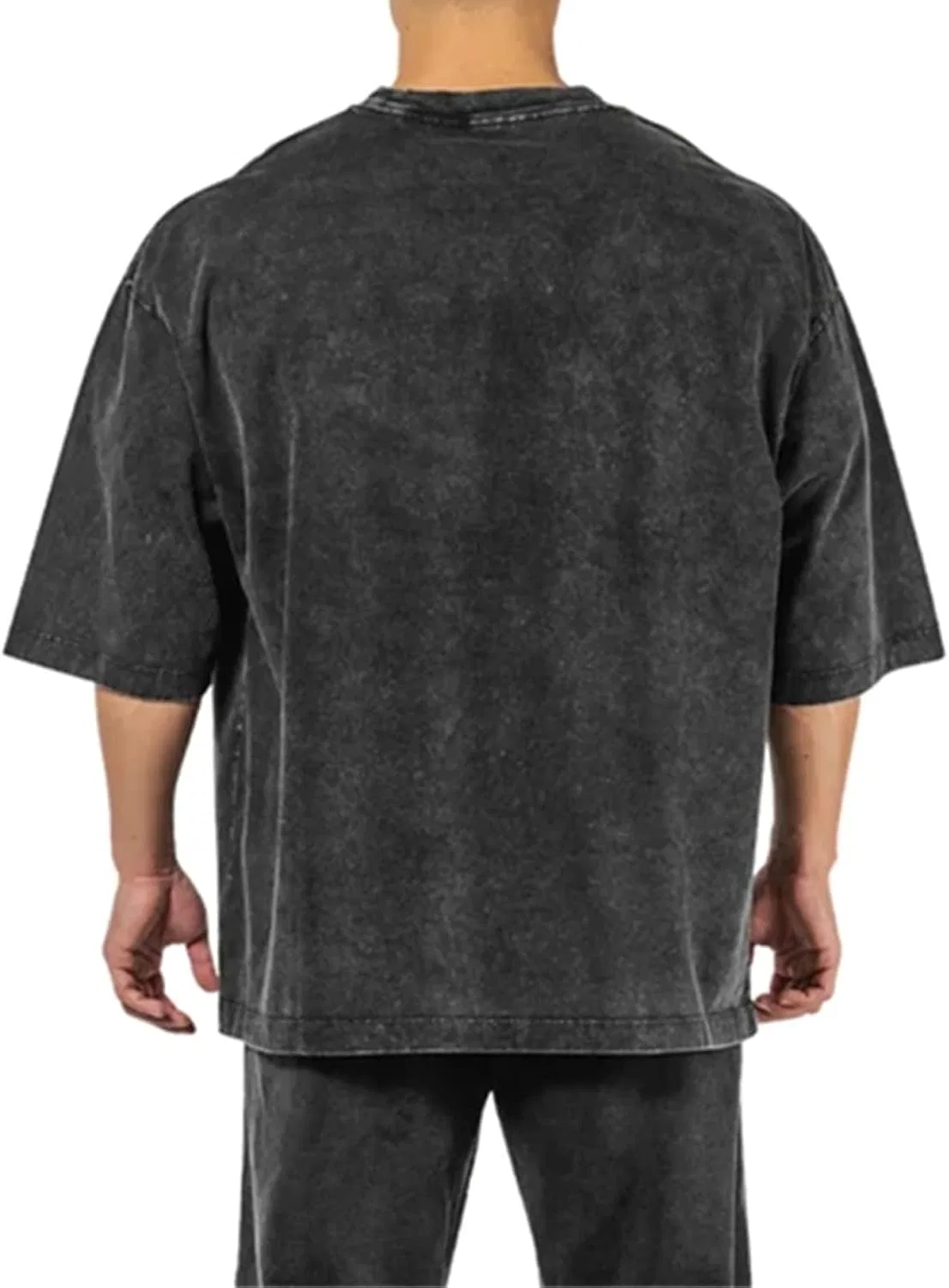 Футболка мужская Oversize Dropped Shoulder, Rose Red — фото 3