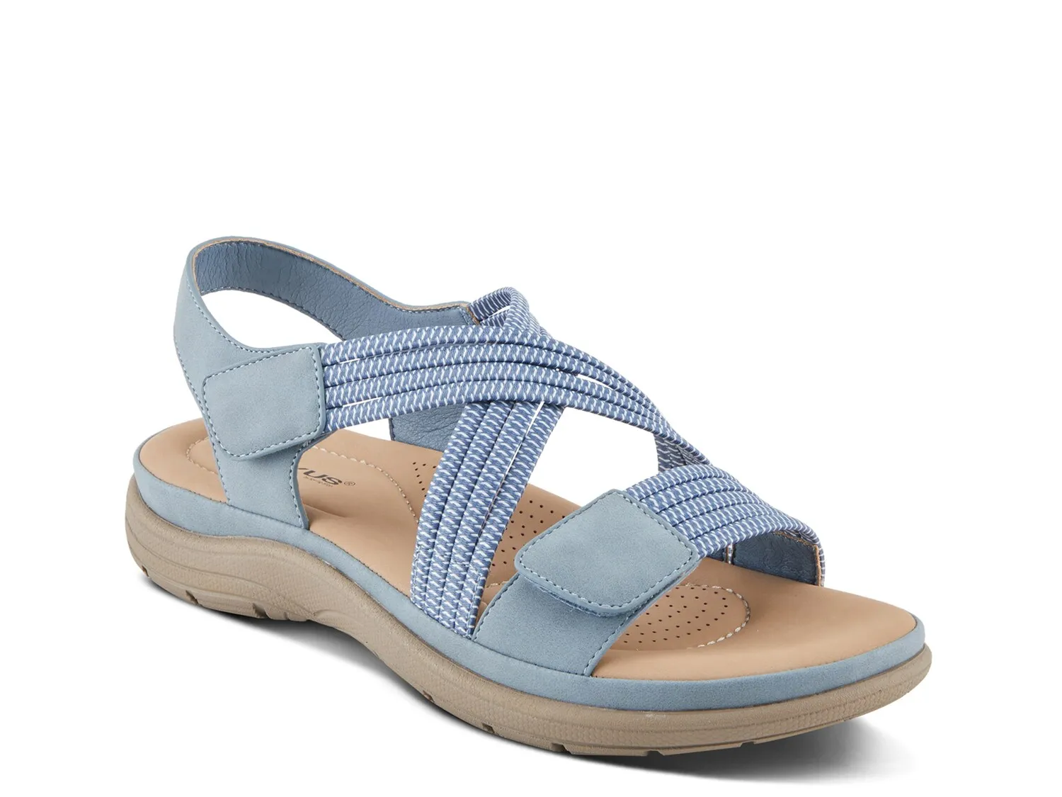 Сандалии Crossbeam Wedge Sandal Flexus By Spring Step, синий