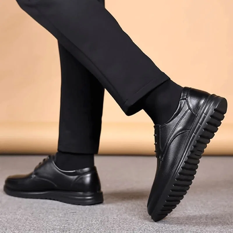 Лоферы Leather Shoes Loafers Comfortable Breathable, Black DHFIRUFSHLO — фото 2