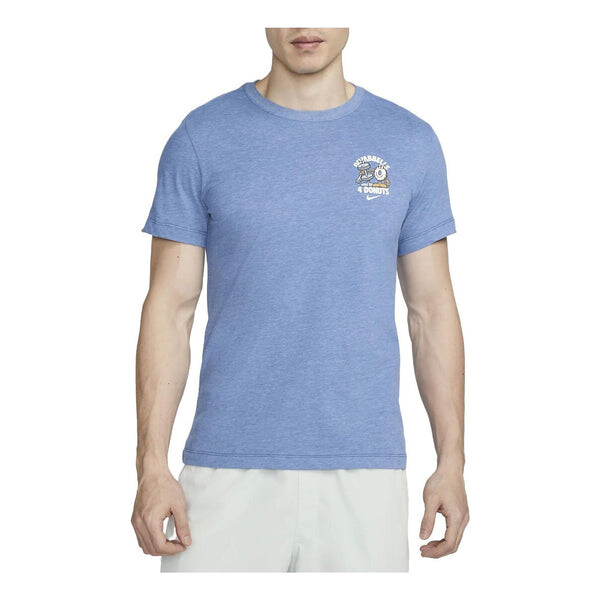 

Футболка dri-fit dumbbell t-shirt 'blue' Nike, синий