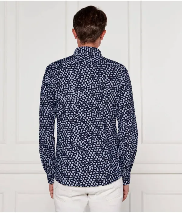 Рубашка P-ROAN-kent-C1-233 slim fit Boss, темно-синий — фото 4