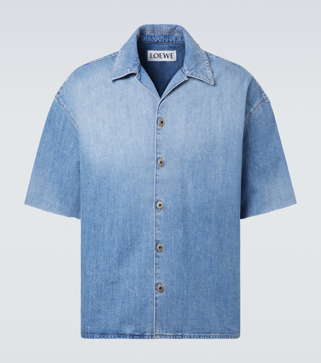 

Рубашка для боулинга из денима Anagram Loewe, Washed Denim