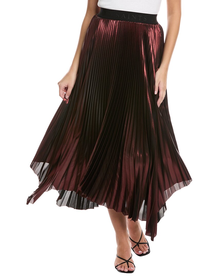 

AllSaints Phia Металлик юбка All Saints, красный