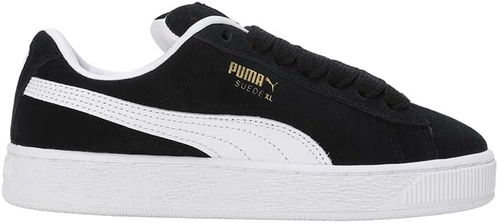 Детские кроссовки Puma Unisex-Child Suede XL (для детей постарше), белый/черный — фото 3