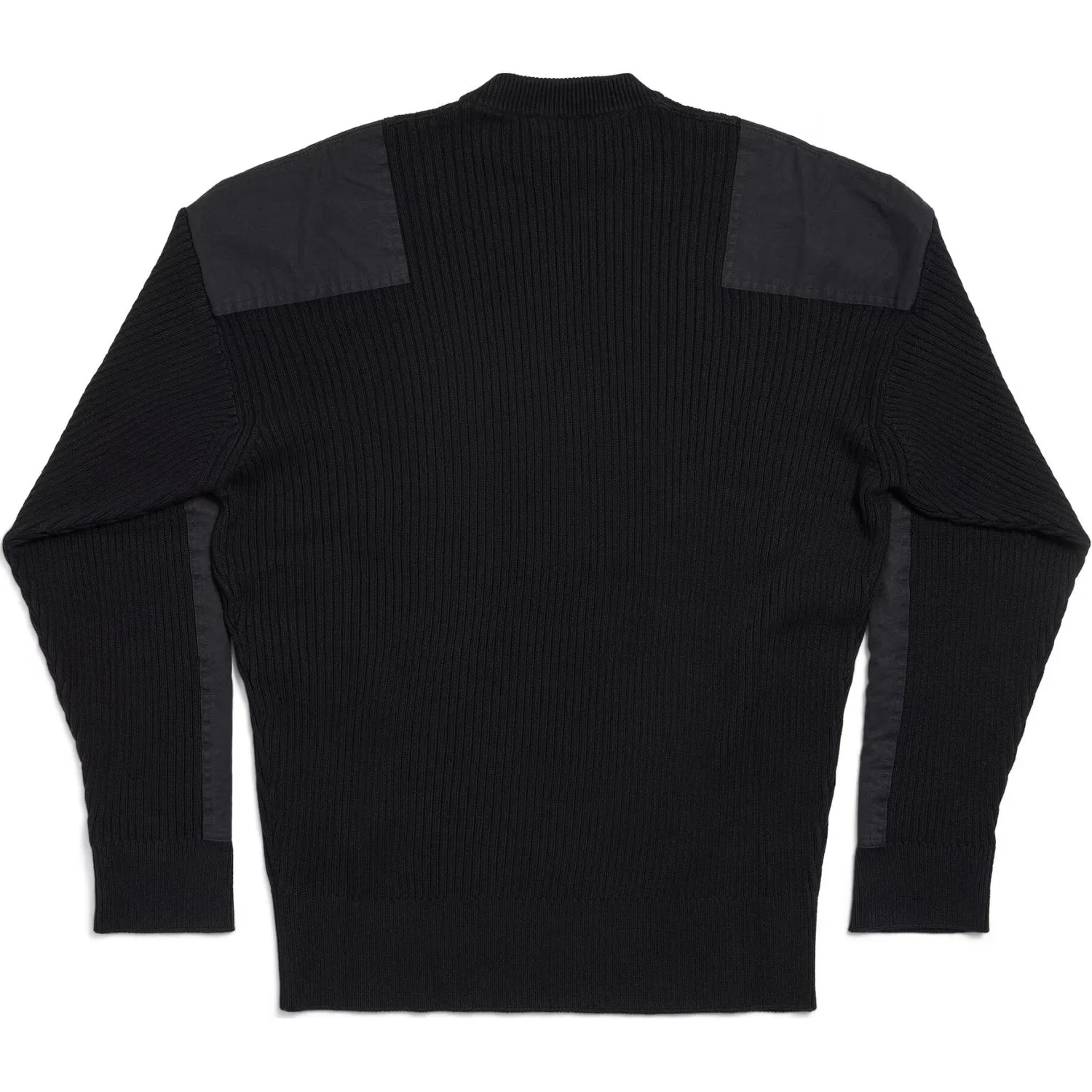 Военный вязаный джемпер Balenciaga, Black
