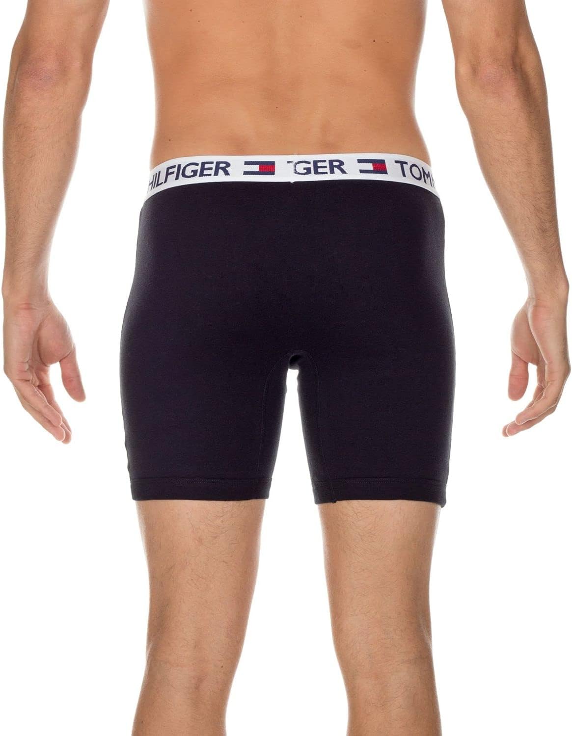 Мужское нижнее белье Tommy Hilfiger, классика, 4 пары боксеров, эксклюзивно на Amazon, 4 Black — фото 4